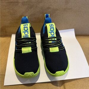 Kids' Lite Racer Adapt 7.0 Slip On Shoe Little. Black and Bright Yellow-cute.